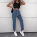 Women's Clothing Drawstring Elastic Waist Ripped Denim Trousers Casual Pants For Women_ecoleips.com