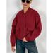 Spring Women's Baseball Jacket With Small Collar, Stylish And Fashionable Commute Outfit_ecoleips.com