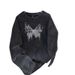 Special Offer Real Shot Pure Cotton 230g Back Collar Washed Vintage Long Sleeve Design Trendy Brand Couple Top_ecoleips.com