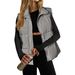 Women's Clothing Lightweight Quilted Vest With Stand Collar, Sleeveless Winter Warm Zip-Up Jacket With Pockets_ecoleips.com
