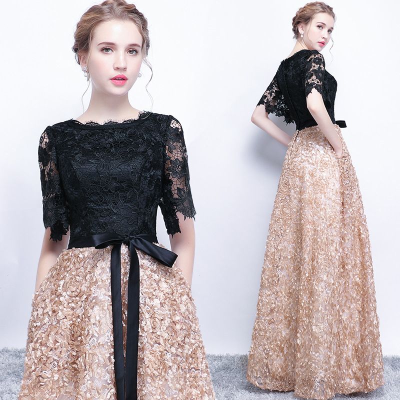 Elegant French Lace Evening Gown Slimming Tassel Detail Sophisticated Style for Socialites Hosts Piano Performances Spring 2026 New Arrival_ecoleips.com