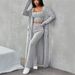 Women's Clothing Autumn And Winter Lazy Style Fashion Suits Fashionable Leisure Home Knitted Three Piece Suits_ecoleips.com