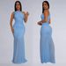 Women's Clothing Fashion Women's Clothing Temperament Oblique Shoulder Sexy Perspective Solid Color Dress_ecoleips.com