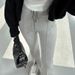 Split-flare For Women, Spring And Autumn 2023 New High-waisted Casual Slimming Long, Versatile Women's Micro-flare_ecoleips.com