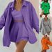 Women's Clothing Long Sleeved Jacket Shorts Vest Three Piece Sports Casual Sweater Suit_ecoleips.com