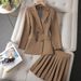 Women's Clothing Suit Skirt Large Size Fashionable Slim Two Piece Suit_ecoleips.com
