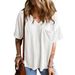 2026 Spring/Summer European And American New Fashion Two-Tone Twisted Elastic Pocket Short-Sleeve_ecoleips.com