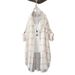 Women's Mid-Length Grid-Print Chiffon Shirt With Sun-Protective Jacket, Thin And Loose-Fitting Long-Sleeved Summer Outfi_ecoleips.com