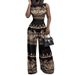2026 New Spring Clothing European And American Cross-Border Casual Pants Slim-Fit Printed Sleeveless Women's Jumpsuit_ecoleips.com
