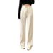 Women's High-Waisted Wide Leg Jeans White Slimming Straight Loose Fit Floor Length Spring Summer New Style Pear Shaped_ecoleips.com