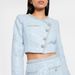 Women's Short Jacket Light Luxury Sequined Rhinestone Button Round Neck Slanted Placket Inspired European American Style_ecoleips.com