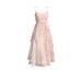 Elegant Floral Print Fairy Skirt Dress French Style Asymmetrical Waist Cinched Summer Dress City Walk Guest Greeting A-Line S..._ecoleips.com