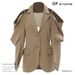 New Strapless Chain Design Irregular Suit Jacket_ecoleips.com