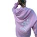 Women's Hooded Pullover Top Drop Shoulder Sleeve Retro Letter Print New Export Style European Size XS 5X_ecoleips.com