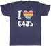 Women's T-Shirts Pride Rainbow Heart Mens T-Shirt I Love Gays LGBTQ+ Tee Gift_ecoleips.com