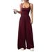 2026 Spring New Women's Clothing: Cross-Border European And American Jumpsuits, Commuting High-Waisted Solid Color_ecoleips.com