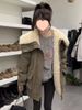girl Girl 2025 Winter New Korean Style Thickened Large Lapel Mid-Length Parka For Women, Versatile And Warm Coat_ecoleips.com