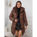 Elegant Long Hooded Coat For Women – Slim Fit Winter Jacket With Waist Belt (S-XXXL, 5 Colors)_ecoleips.com