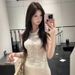 French-style Elegant Lady's Halter Neck Camisole, New Summer Design, Slim And Unique Outerwear Top_ecoleips.com