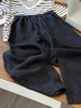 Suitable For All Seasons Recommended White High-Waisted Linen Wide-Leg For Women, Summer Loose Fit, Slimming, Versatile Straight-Leg Casual Pants_ecoleips.com