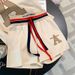 Casual Sports Suit For Women 2024 Summer New Loose Mid-Pants Short Sleeve Fashionable Running Two-Piece Set Stylish And_ecoleips.com