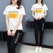 Breathable Activewear Set – Women's Quick-Dry Short Sleeve Top & 7/8 Lounge Pants | Plus Size Friendly (M-4XL) | Casual Streetwear In Classic Colors_ecoleips.com