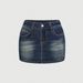Women's Low Waisted Union Jack Embroidered Denim Mini Skirt Patterned Bodycon Sexy European American Style_ecoleips.com