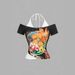 Halter Neck Slim Fit T-Shirt for Women Y2K Summer Short Sleeve Print European American Street Style Faux Two Piece_ecoleips.com