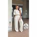 Women's Clothing Women's Breathable Casual T-Shirt And Pants Set Solid Color Top And Bottoms Style Clothing For Formal & Casual For Women_ecoleips.com