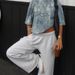 Women's Casual Loose T-Shirt round Neck Short Sleeve Unique Leaf 3D Print Fashion Top European American Style_ecoleips.com