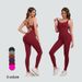 Women's Clothing Strap Buttoned Chest Pad Trousers Jumpsuit Seamless Sportswear Fitness Dance Jumpsuit_ecoleips.com