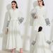 Women's Muslim Clothing Elegant Pocket Cardigan Embroidered Color-Block Dress Belted Robe_ecoleips.com