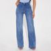 Women's Relaxed Fit Straight Leg Jeans - High Waist Washed Denim Pants For Casual Comfort (Light Blue, Vintage Blue)_ecoleips.com