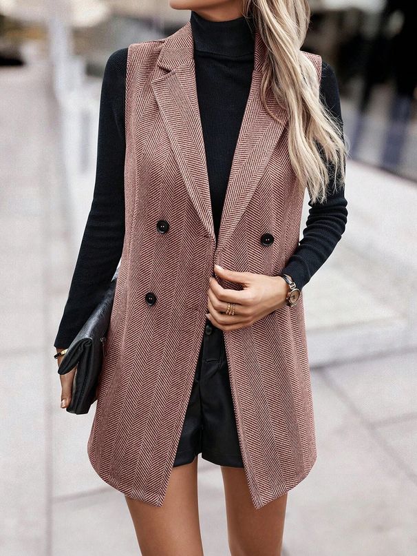 Women's Sleeveless Jacket Summer Fashion Lightweight Vest Casual Outerwear For Women (Apricot, Camel, Greyish, Black, Dark Red) - S/M/L/XL_ecoleips.com
