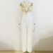 Hand-Beaded Statement Jumpsuit - Deep V Backless Romper With Crystal Embellishments For Evening Glam_ecoleips.com