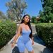 Women's Clothing Summer High-Waisted Slim Fit Ribbed Jumpsuit Sleeveless Casual England Style Polyester Fashion_ecoleips.com