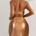 Aria Basics Cross-border Three-piece Bikini Set, European And American Sexy Foreign Trade Skirt-style Cover-up, Metal Hollow-out_ecoleips.com