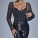 Women's Clothing Low Cut Backless Waist Sexy Slim Long Sleeved Jumpsuit_ecoleips.com