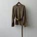 Yanshuang French Style Waist-Cinching Shirt For Women Autumn New Round Neck Belt Design Long Sleeve Top 82592_ecoleips.com