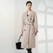 100% Pure Coat For Women, Lon Style, Winter 2025, Lon-sleeved, Wavy Pattern, Double-sided Cashmere Coat,_ecoleips.com
