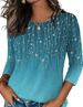 Zeagoo Women's Casual 3/4 Sleeve T-Shirts Round Neck Cute Tunic Tops Basic Tees Blouses Business Work Tee Top_ecoleips.com