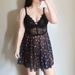 Aria Basics Aria Basics Cross-border European And American Plus-size Sexy Lace Mesh Deep V Camisole Nightdress 2081_ecoleips.com