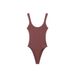 Women's Slim Fit Ribbed Knit Jumpsuit Solid Color Ice Cream Color European And American Style Summer New Arrival_ecoleips.com