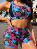 2026 Sporty High Waist Swimsuit Women Floral Printed Swimwear Female Bathers Bathing Swimming Swim Suit Beachwear_ecoleips.com