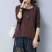 A Solid-Color Women's T-Shirt In A Large Size, Featuring Stylish Pockets And Long Sleeves; Perfect For Autumn Wear. The_ecoleips.com