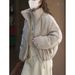 girl Girl Girl Louvre Winter New Korean Style Fashionable Drawstring Hem Bud 90 White Goose Down Jacket Warm Design Coat For Women_ecoleips.com
