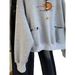 Unique Chic Gray Letter Print Hooded Lazy Wind Sweater Women's 2026 Autumn New Fashion Top_ecoleips.com