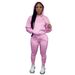 Women's Fleece Lined Hooded Tracksuit Set Soft Warm Two Piece Outfit for Fall Winter 15 Colors Available_ecoleips.com