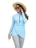 Women's Clothing Muslim Swimsuit Long Sleeves And Long Pants Three Piece Set Conservative Sun Protection With Chest Pad_ecoleips.com