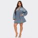 Women's Lapel Loose Fit Denim Midi Dress – Casual Fall Jean Gown 2026_ecoleips.com